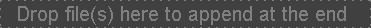Playlist drop zone